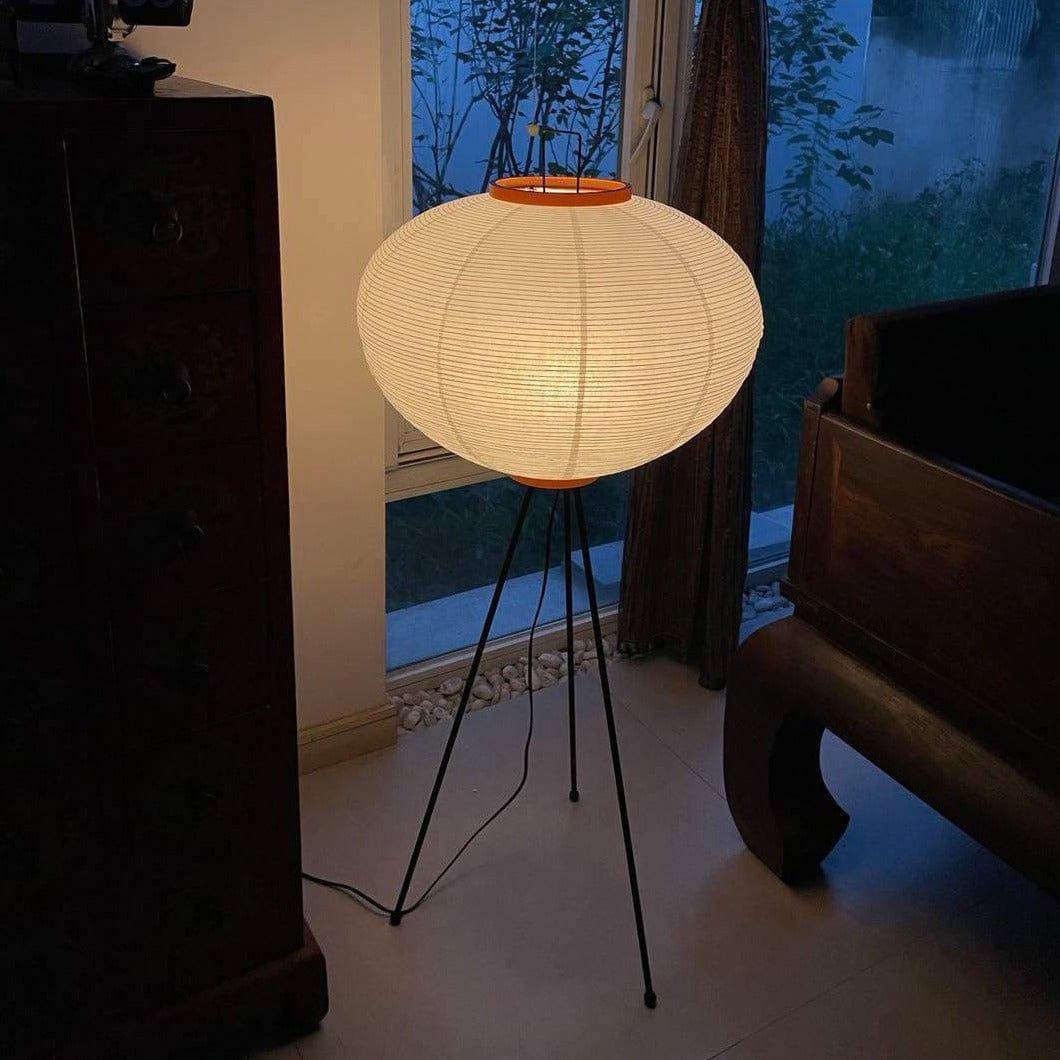 SereneGlow Rice Paper Floor Lamp – Minimalist Elegance