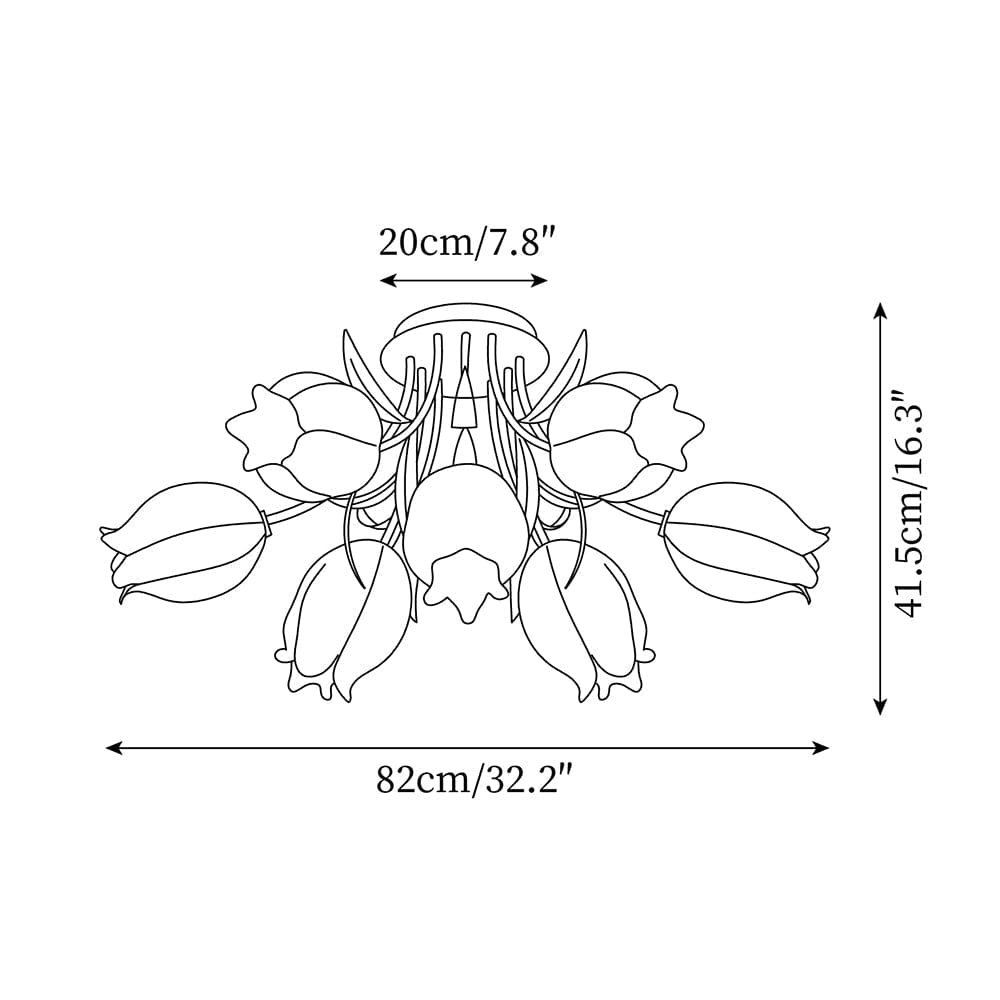 Lily Flower Ceiling Light – Nature-Inspired Elegance