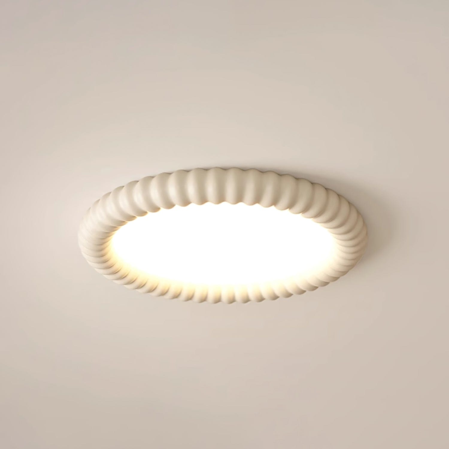 Ripple Halo LED Ceiling Lamp - Tranquil, Nature-Inspired Design