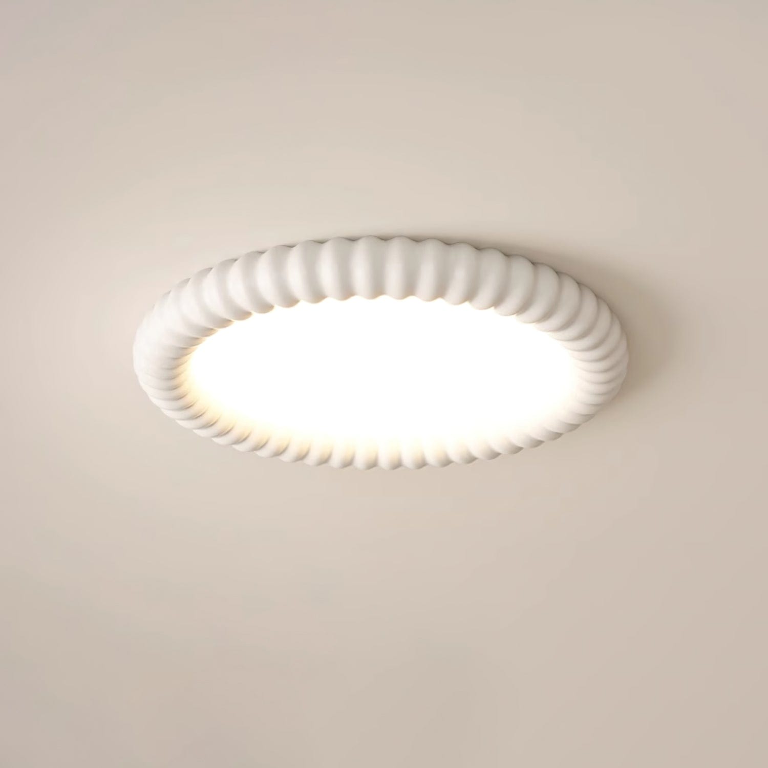 Ripple Halo LED Ceiling Lamp - Tranquil, Nature-Inspired Design