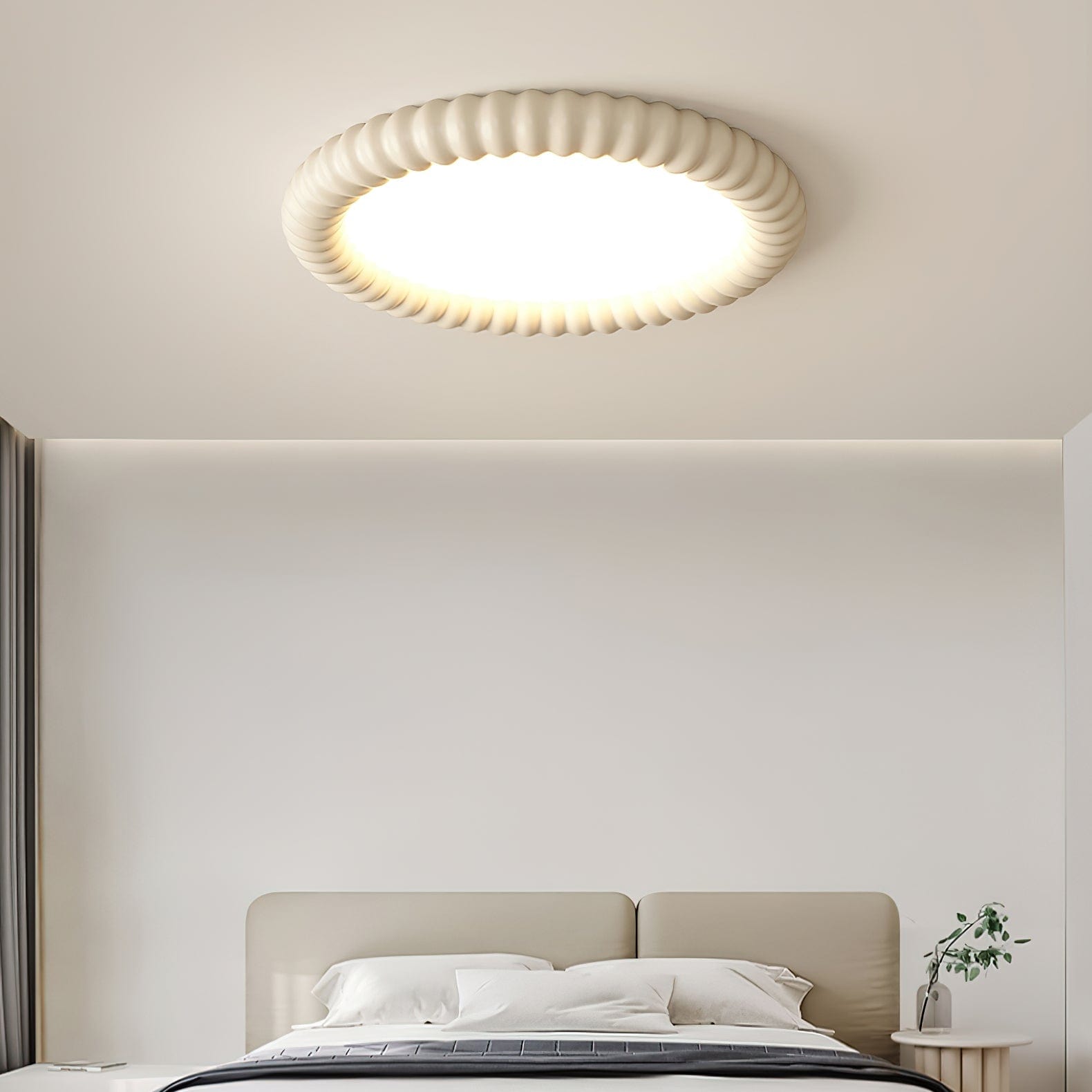 Ripple Halo LED Ceiling Lamp - Tranquil, Nature-Inspired Design