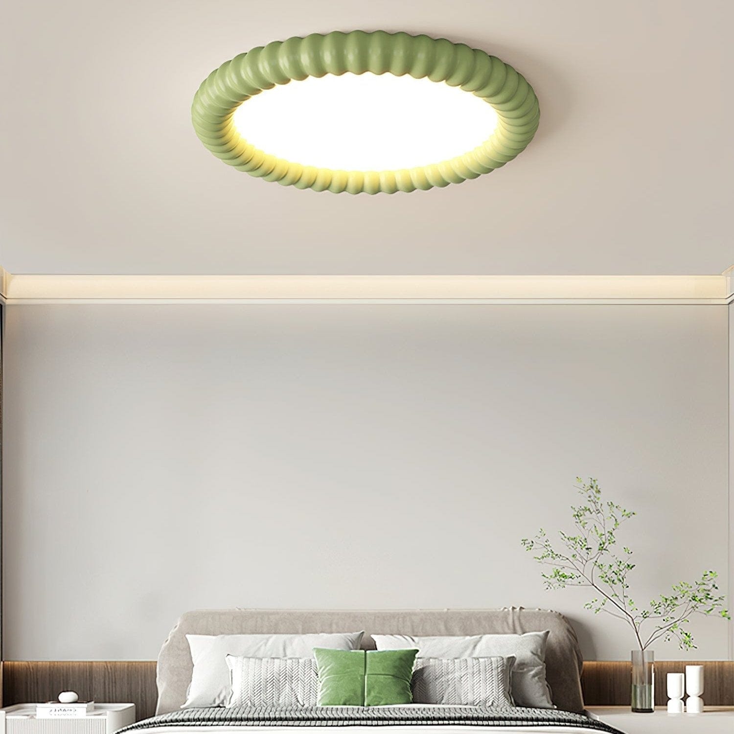 Ripple Halo LED Ceiling Lamp - Tranquil, Nature-Inspired Design