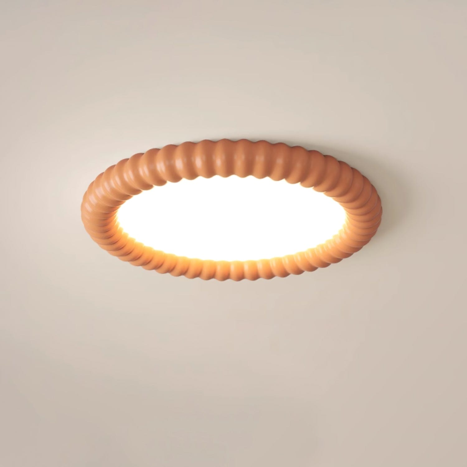 Ripple Halo LED Ceiling Lamp - Tranquil, Nature-Inspired Design