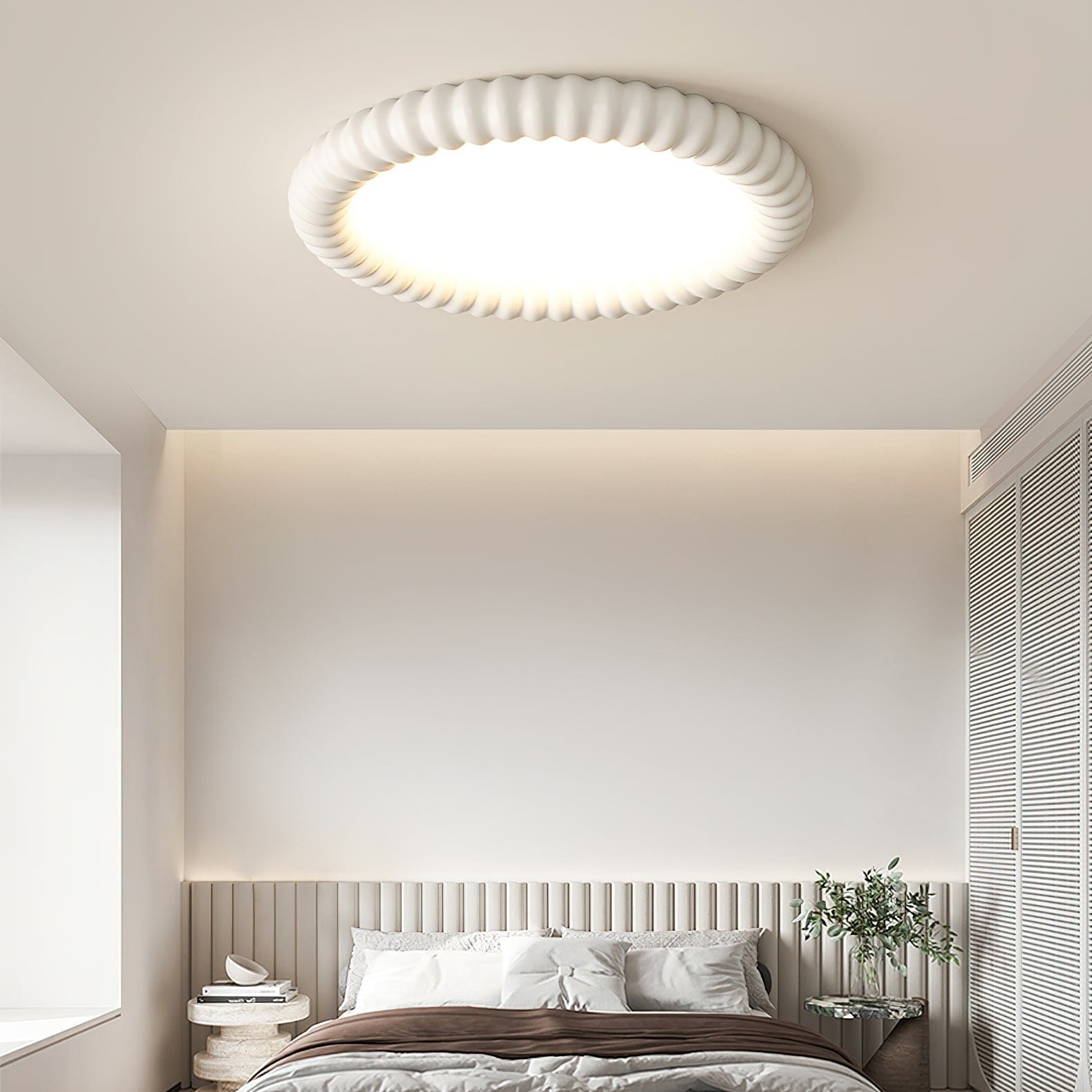 Ripple Halo LED Ceiling Lamp - Tranquil, Nature-Inspired Design