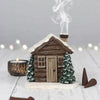 Snowy Cabin Incense Burner – Cozy Winter Aromatherapy