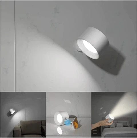 Cordless Wall Lamp – Rechargeable, Dimmable & 360° Rotatable