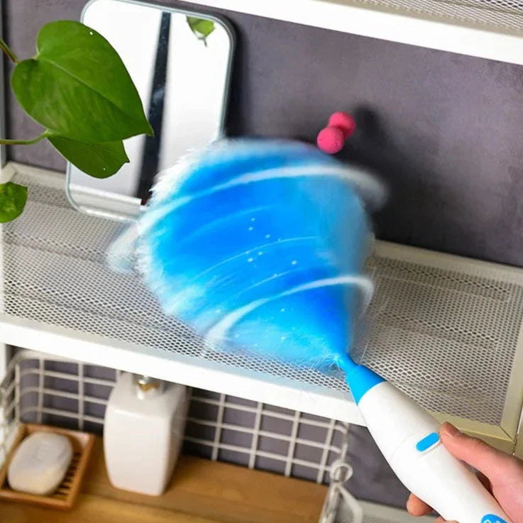 Cordless Electric Spin Duster - Effortless 360° Dusting for Hard-to-Reach