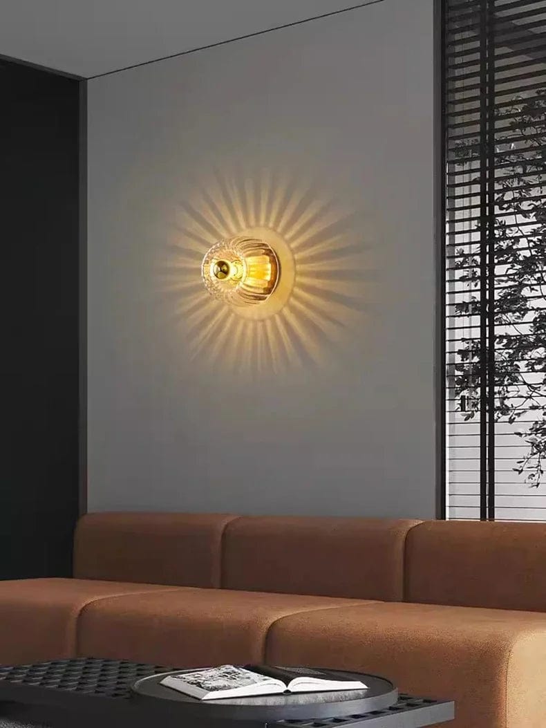 Nordic Bauhaus Wall Light – Elegant Glass Fixture for Modern Spaces