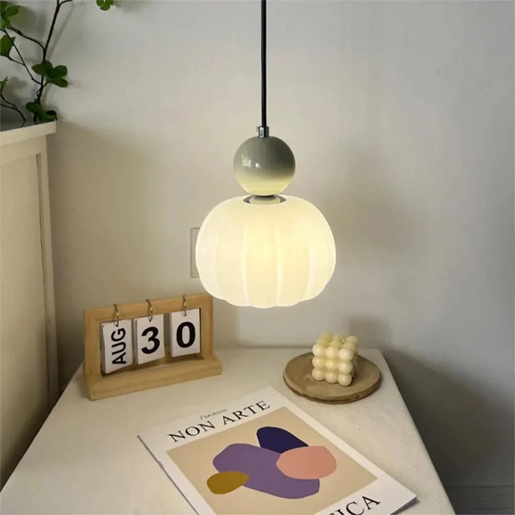 Bauhaus Cream Style Art Deco Pendant Light - Four Color Options