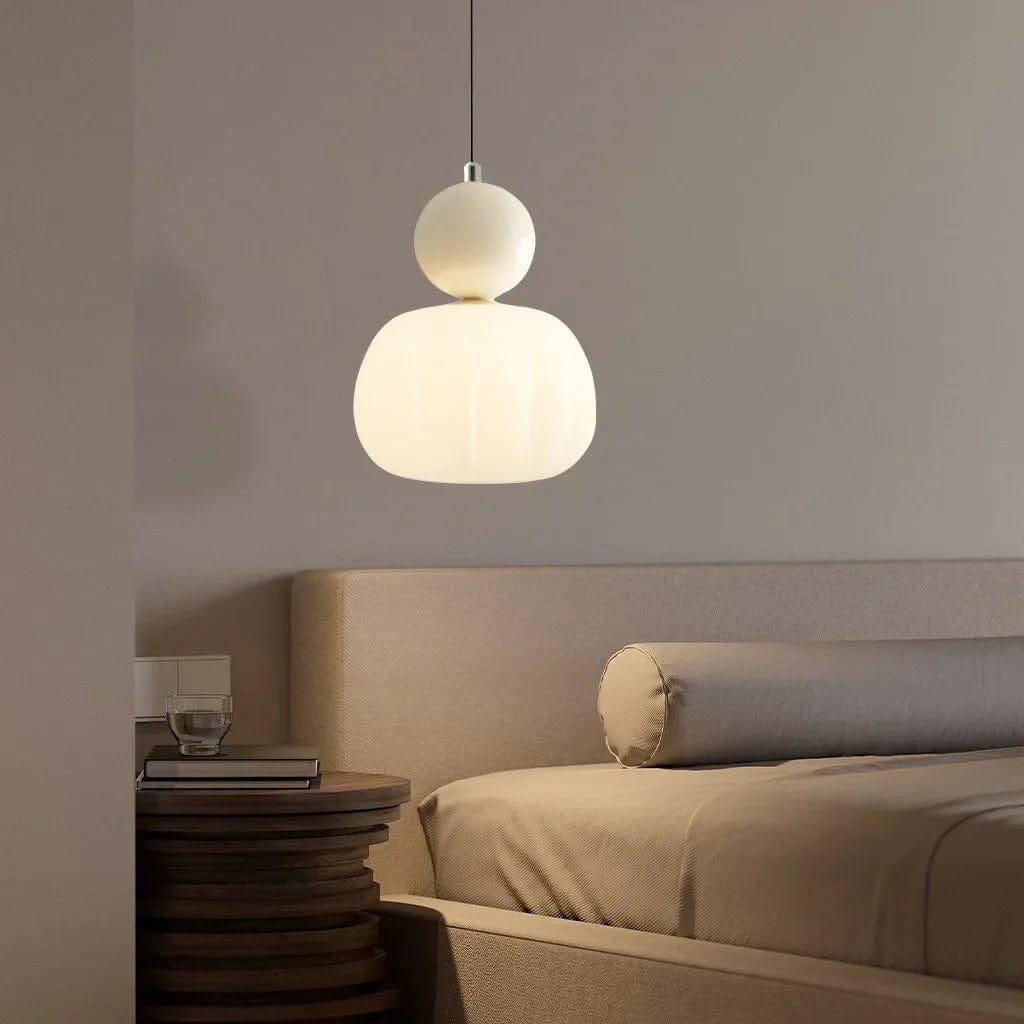 Bauhaus Cream Style Art Deco Pendant Light - Four Color Options