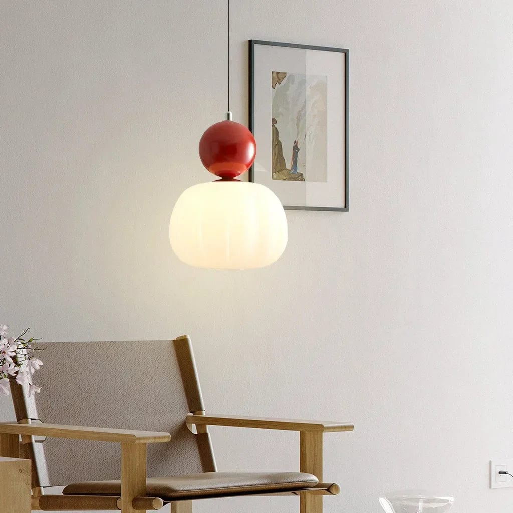 Bauhaus Cream Style Art Deco Pendant Light - Four Color Options