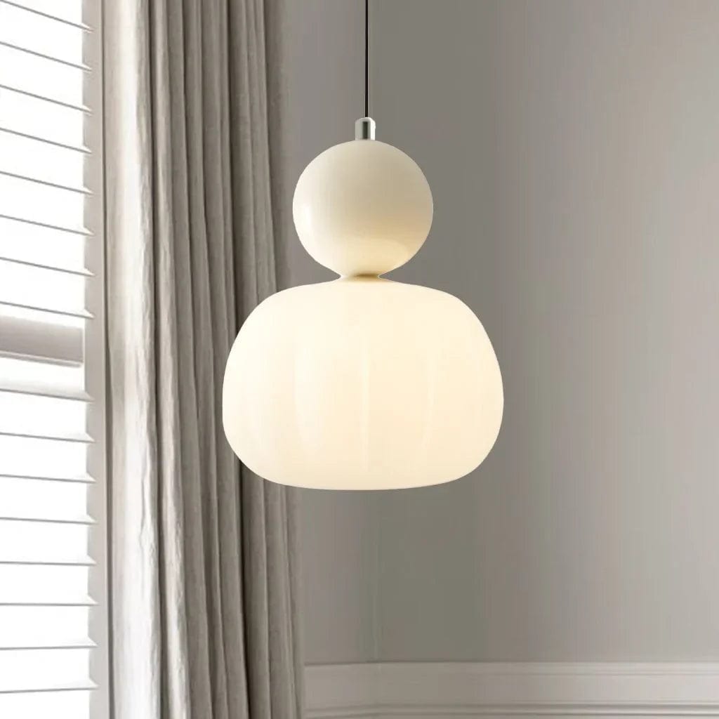 Bauhaus Cream Style Art Deco Pendant Light - Four Color Options