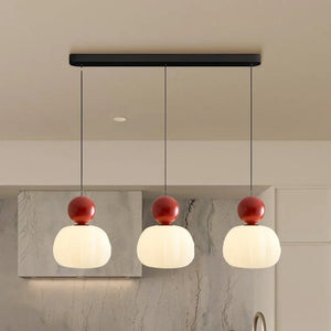 Bauhaus Cream Style Art Deco Pendant Light - Four Color Options