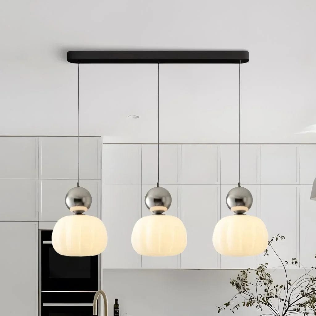 Bauhaus Cream Style Art Deco Pendant Light - Four Color Options