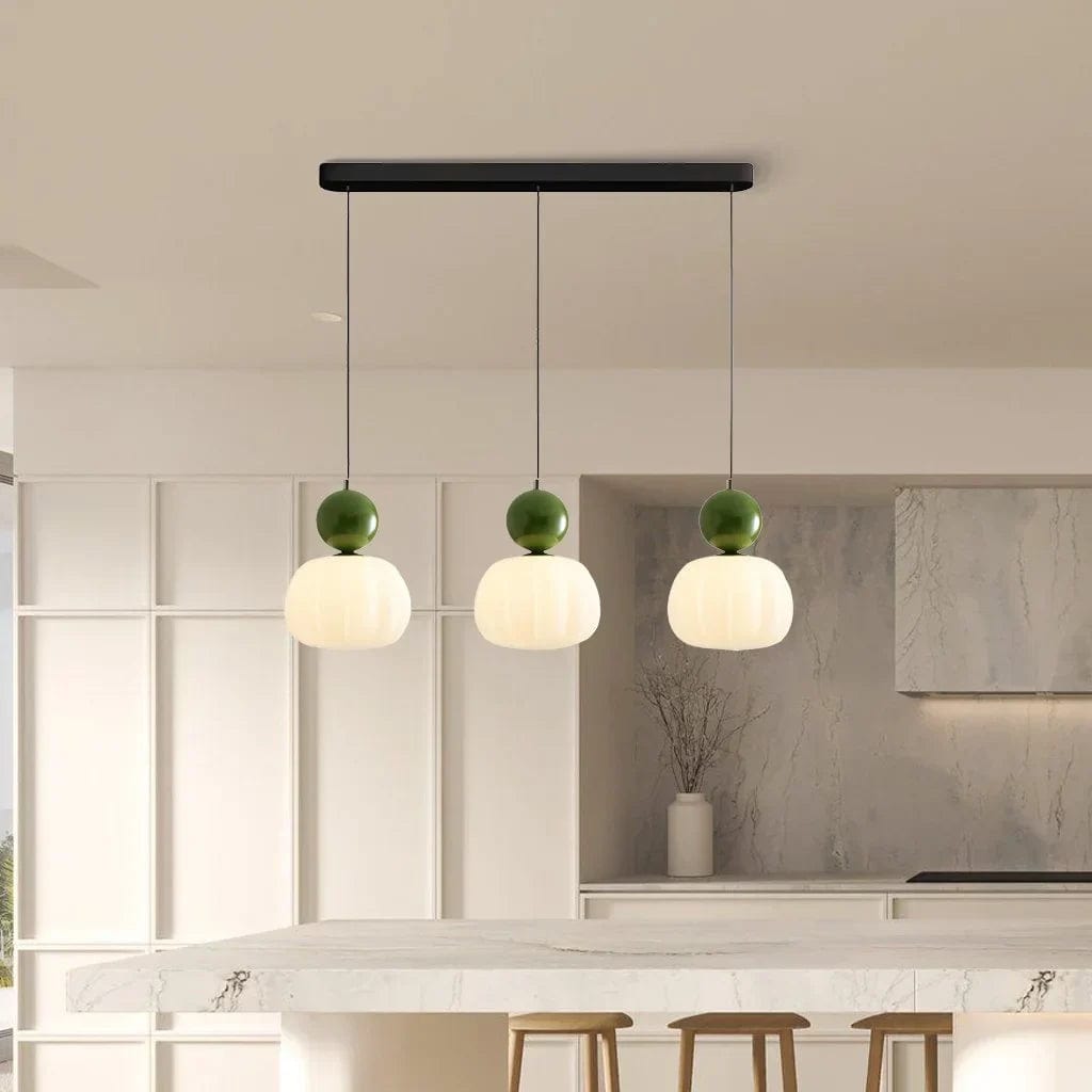 Bauhaus Cream Style Art Deco Pendant Light - Four Color Options