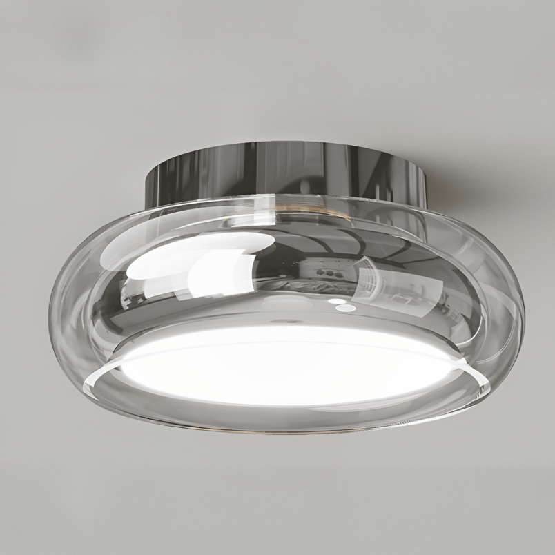 Vintage Small Acrylic LED Ceiling Light - Compact Retro Design