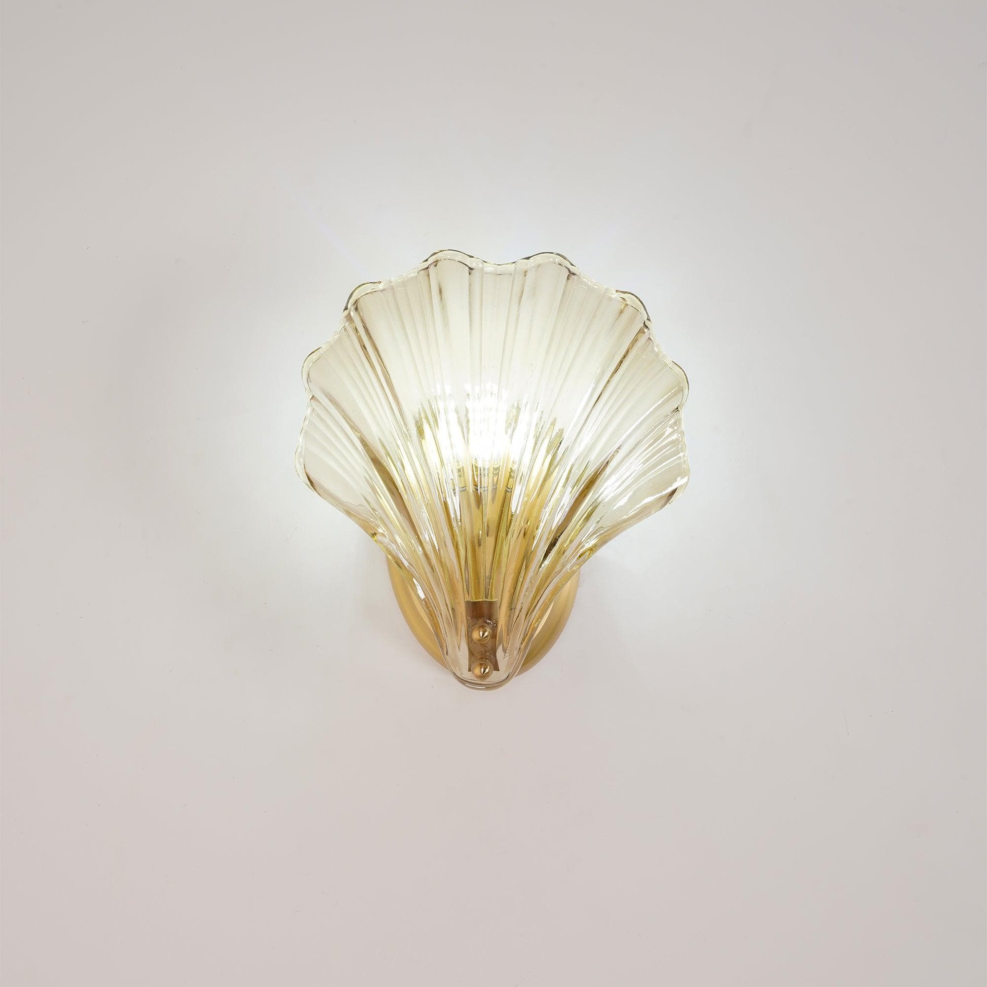 Elegant Shell Wall Light for Nautical Decor