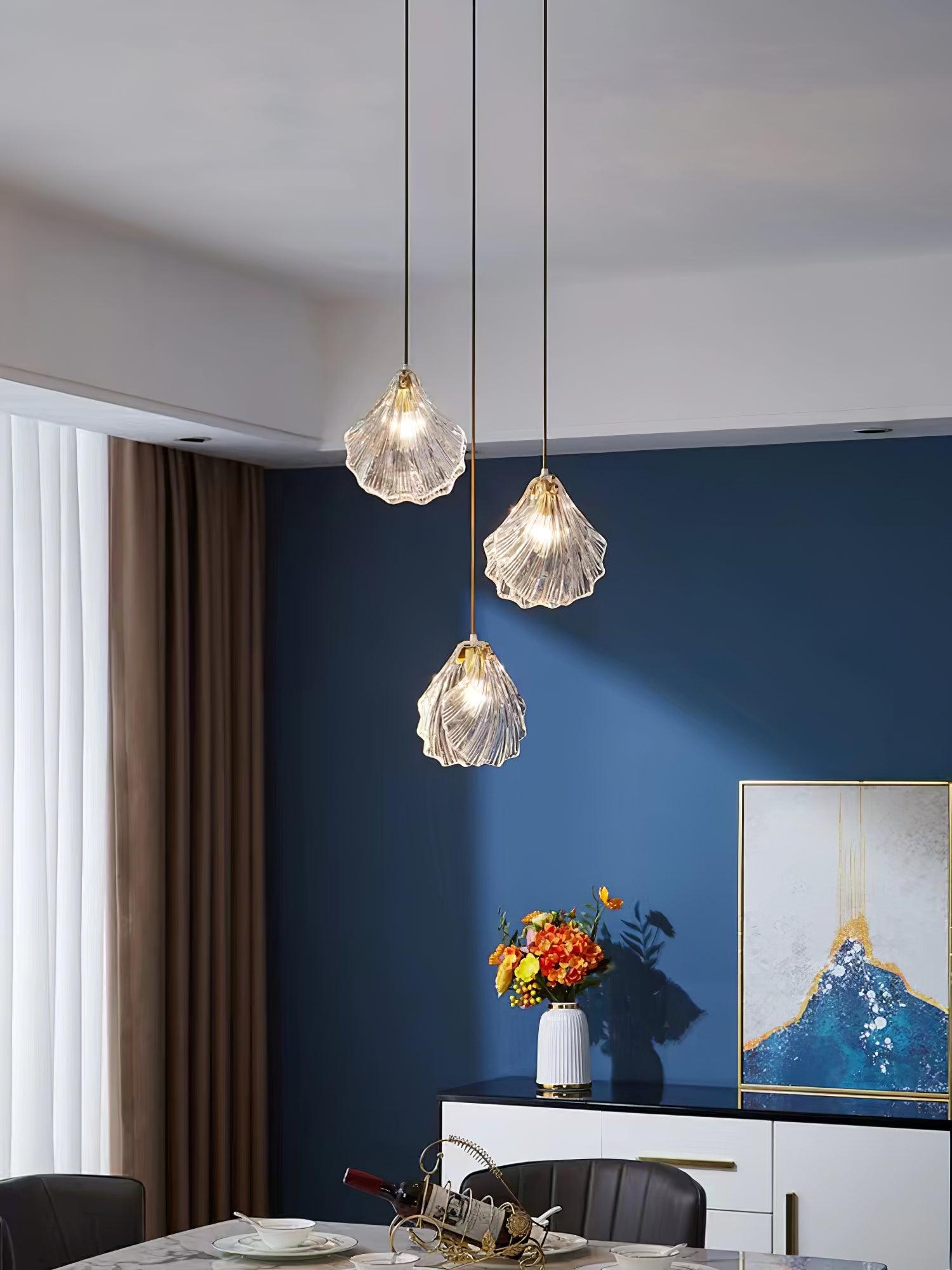 ShellGlow Mini Pendant Light – Coastal Elegance for Your Home