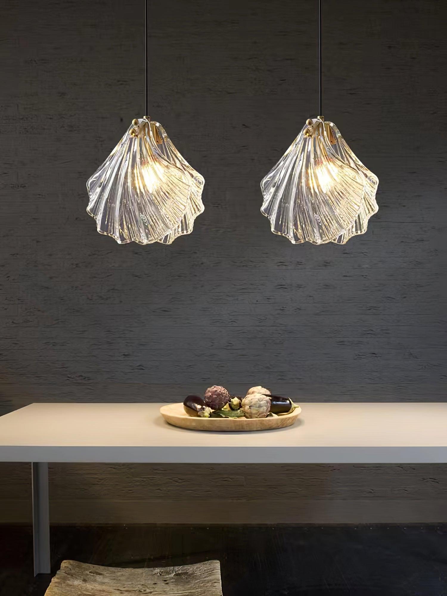 ShellGlow Mini Pendant Light – Coastal Elegance for Your Home