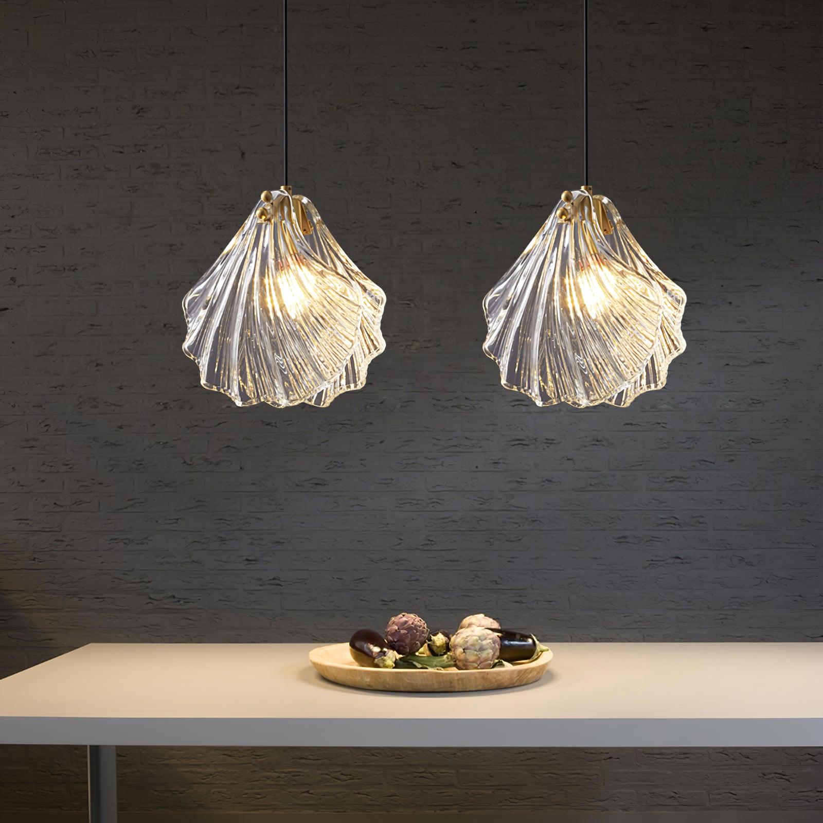 ShellGlow Mini Pendant Light – Coastal Elegance for Your Home