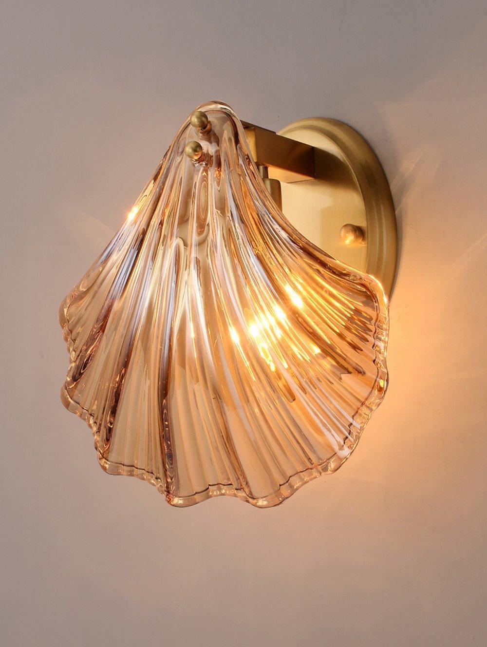 Elegant Shell Wall Light for Nautical Decor