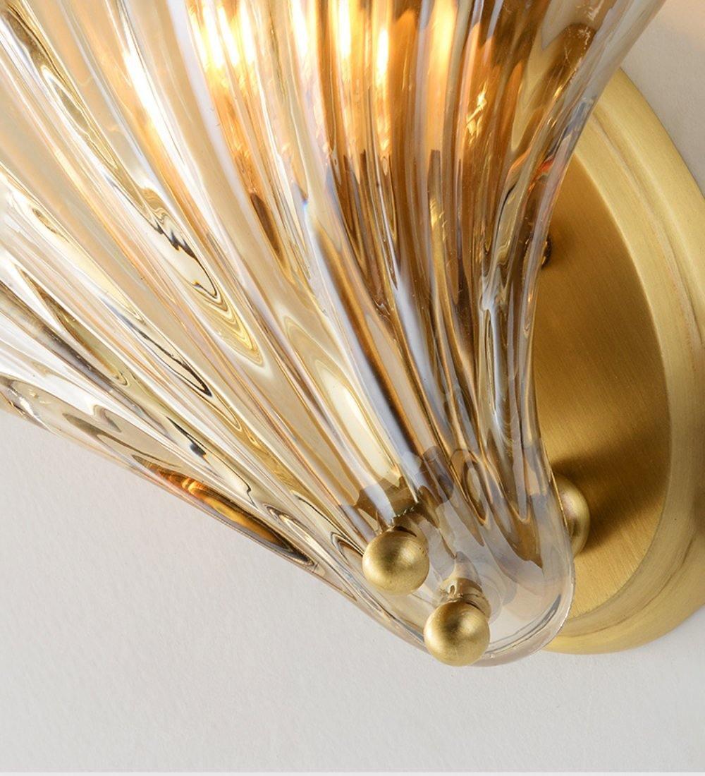 Elegant Shell Wall Light for Nautical Decor