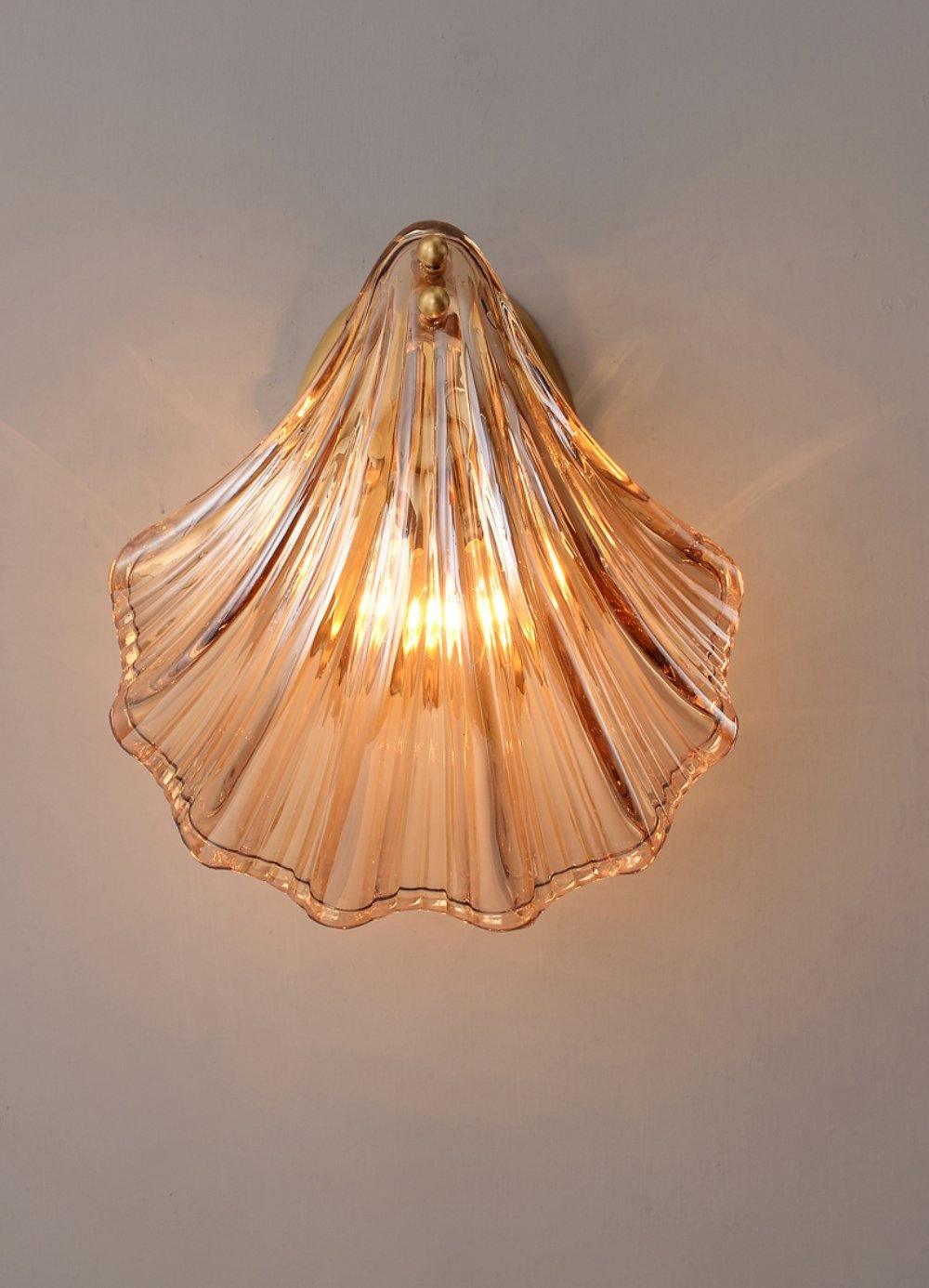 Elegant Shell Wall Light for Nautical Decor