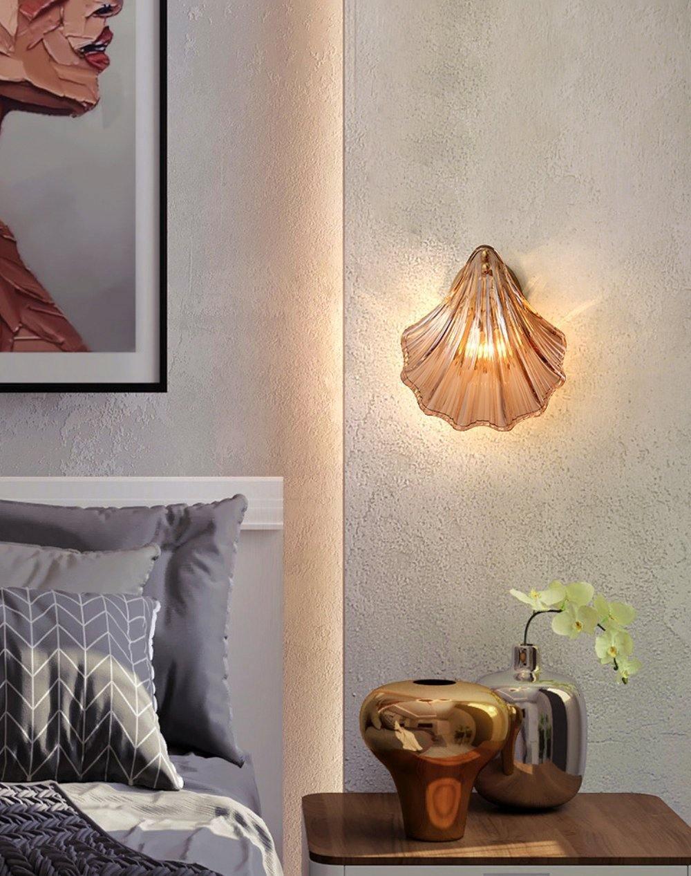 Elegant Shell Wall Light for Nautical Decor