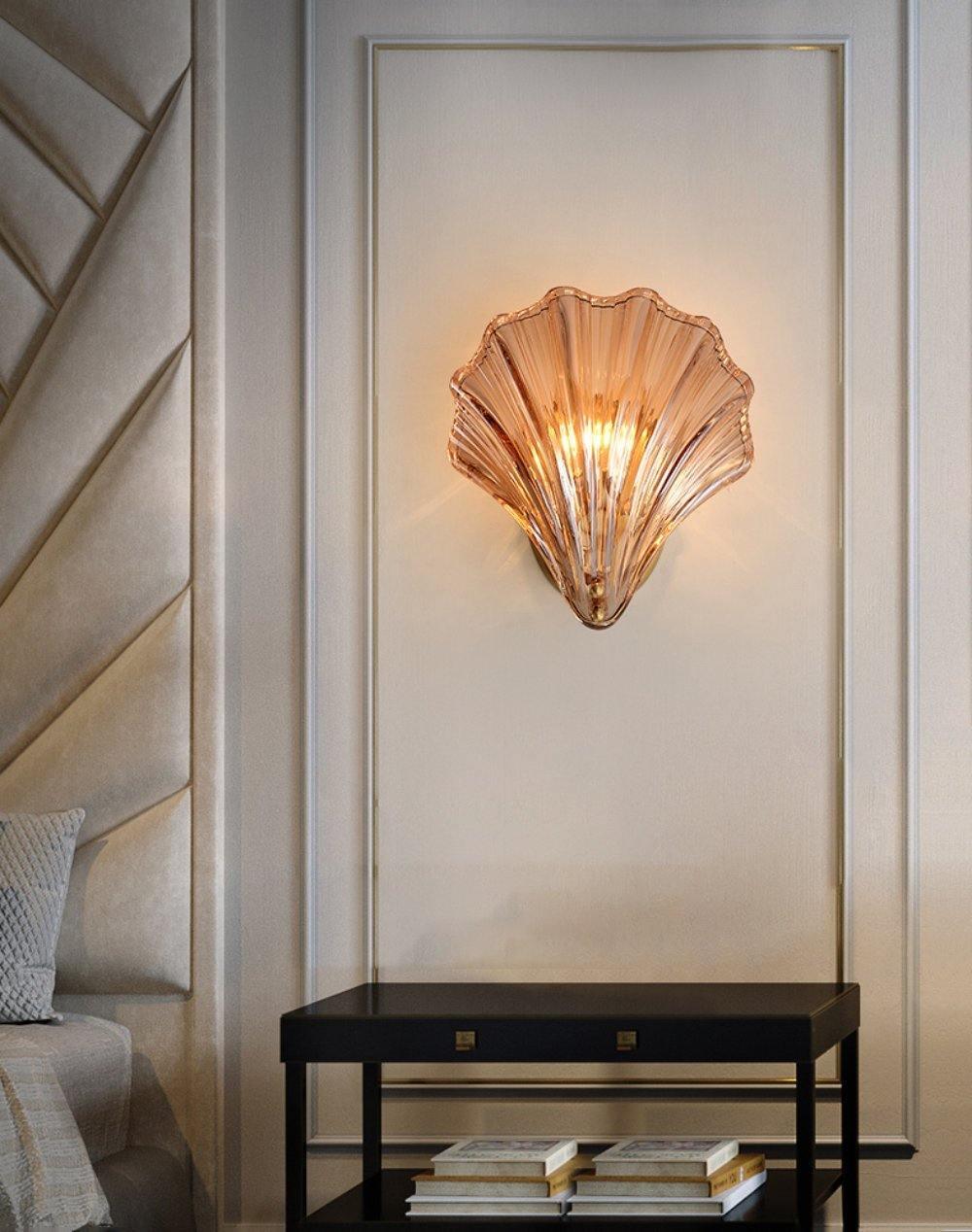 Elegant Shell Wall Light for Nautical Decor