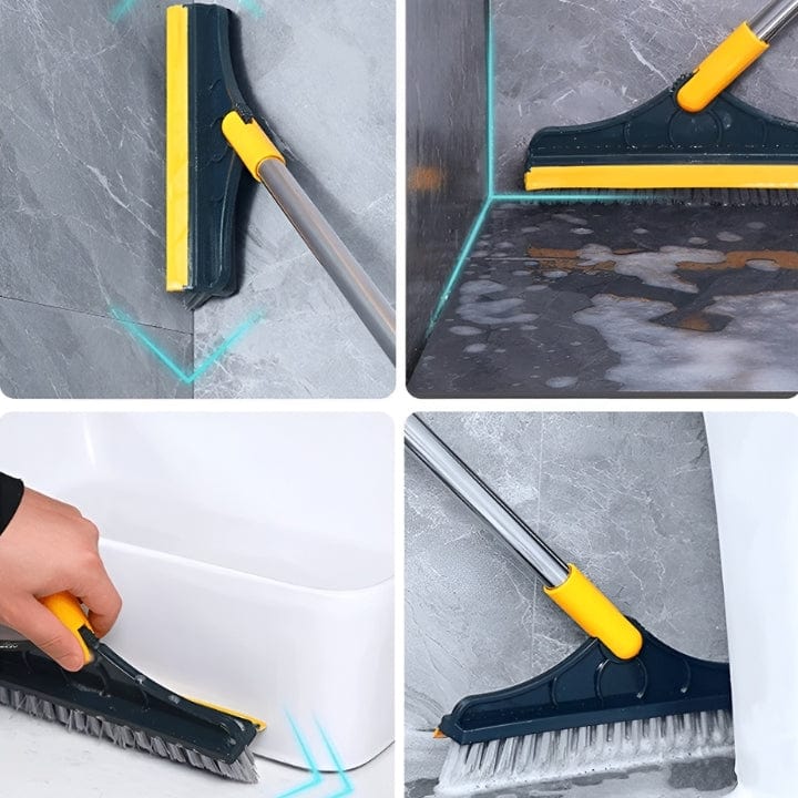 TwinTidy Dual-Action Broom & Scraper | 120° Rotating Brush