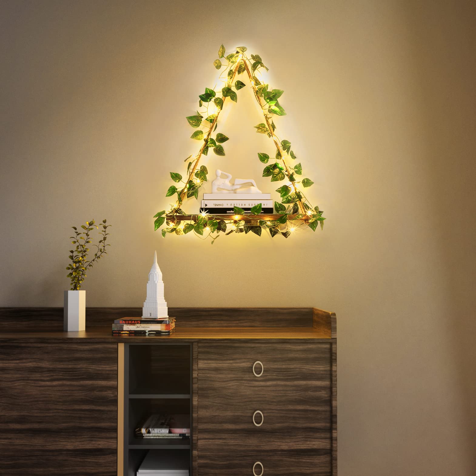 Twinkling Ivy Shelf – Illuminated Storage