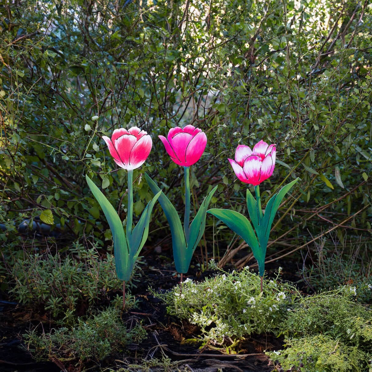 Treasure Tulip Stakes – Elegant Garden Decor