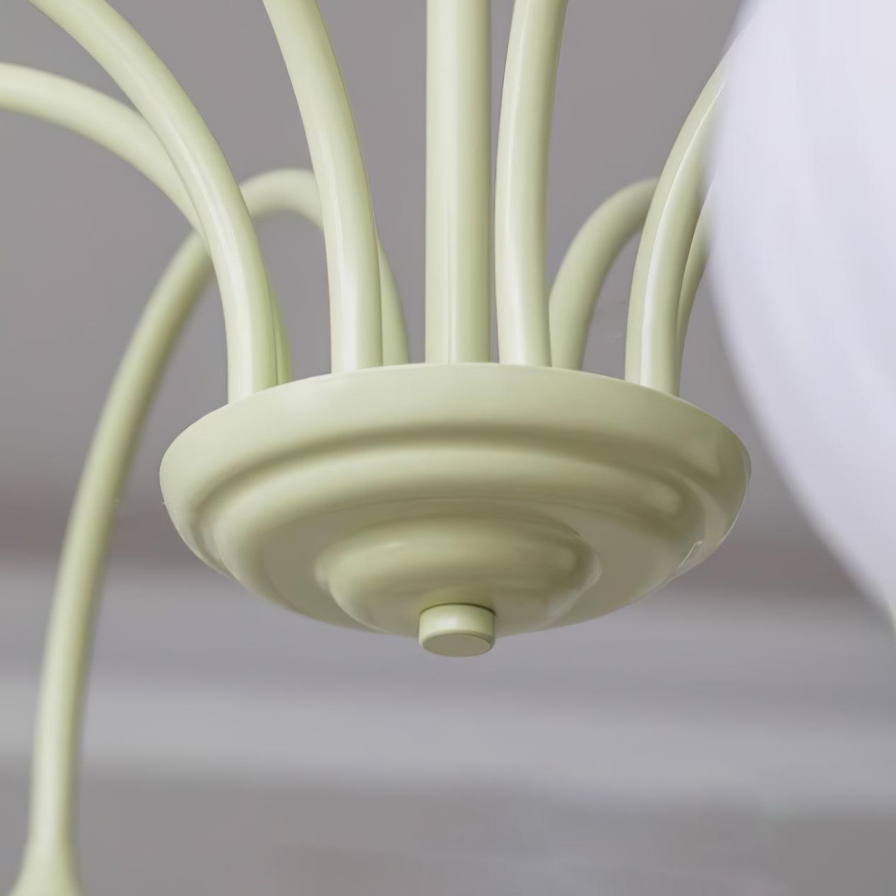 Tulip Matcha Chandelier - Elegant Floral-Inspired Lighting