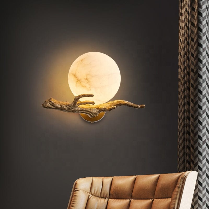 Modern Creative Marble Wall Lamp – Nordic-Inspired LED Light