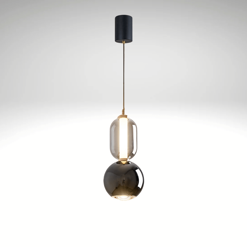 Nordic Iron & Glass Pendant Light - Modern Minimalist Chandelier