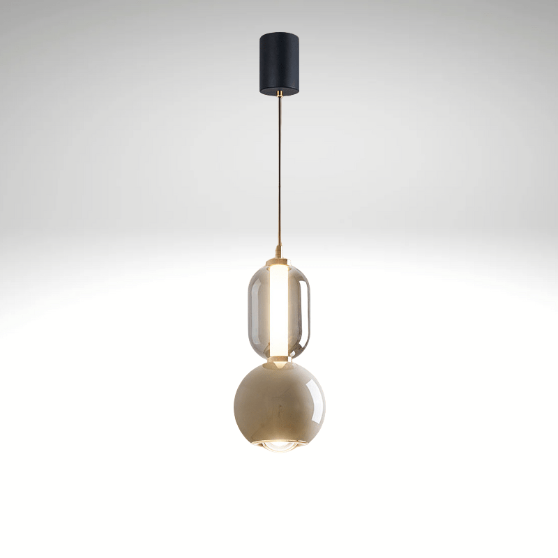 Nordic Iron & Glass Pendant Light - Modern Minimalist Chandelier