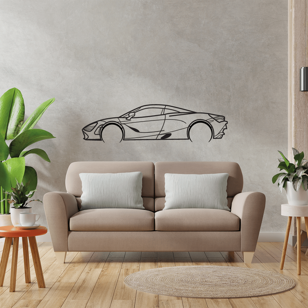 720S 2022 Custom Metal Wall Art | Luxury Sports Car Wall Decor