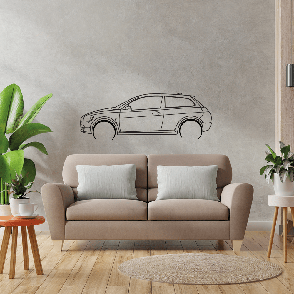 2008 C30 Metal Wall Art | Premium Automotive Wall Decor