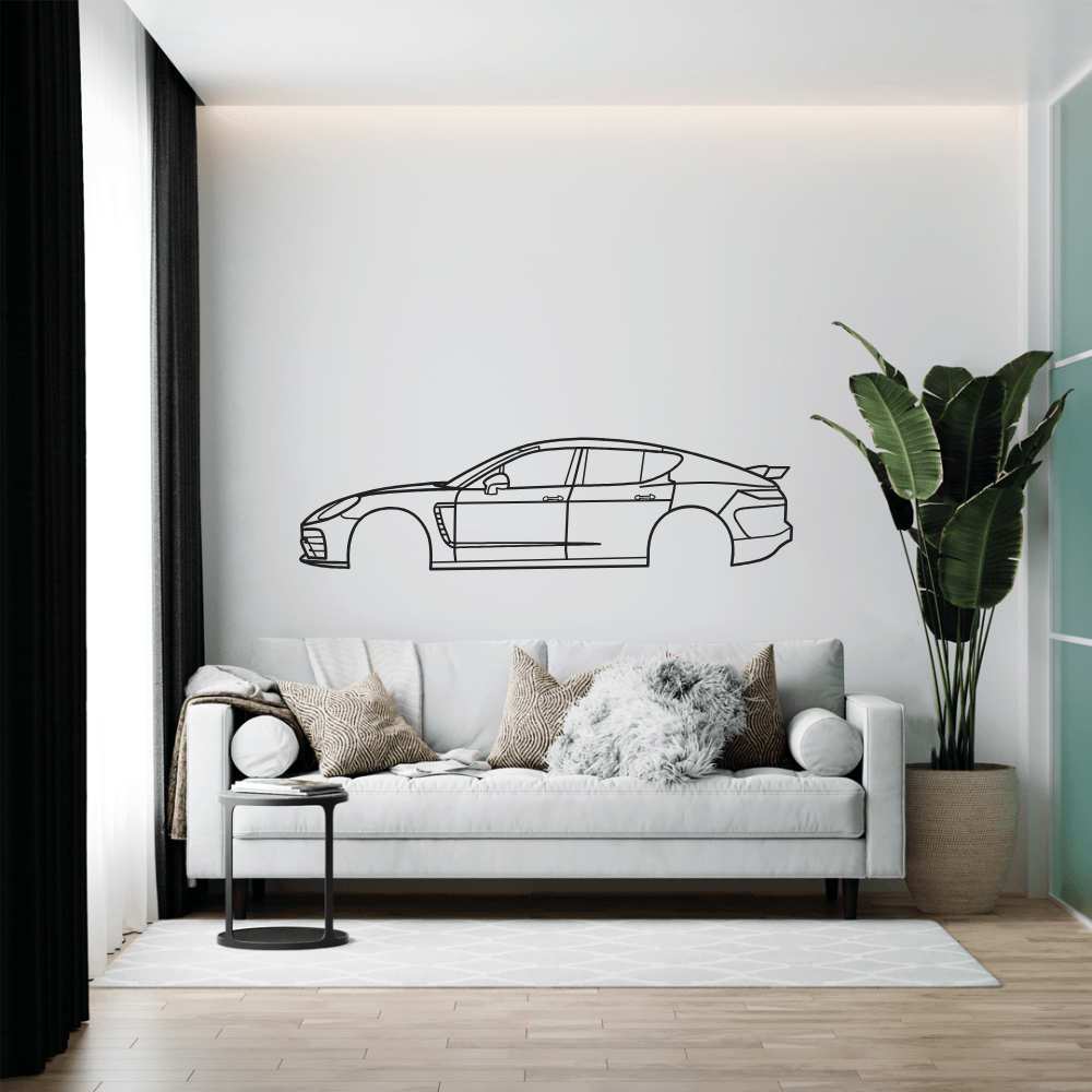 2010 Panamera Metal Wall Art | Luxury Sports Sedan Wall Decor