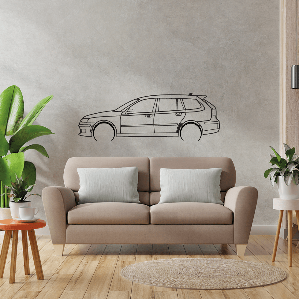 2006 Saab 9-3 Metal Wall Art | Premium Car Wall Decor