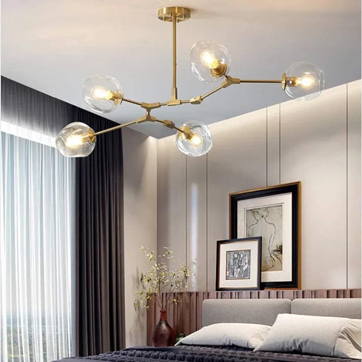 Bubble Glass Sputnik Chandelier – Modern Elegance