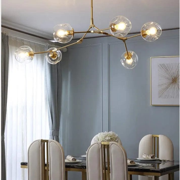 Bubble Glass Sputnik Chandelier – Modern Elegance