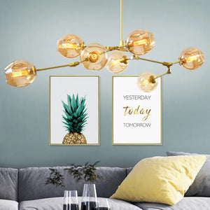 Bubble Glass Sputnik Chandelier – Modern Elegance