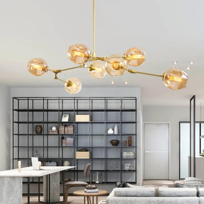 Bubble Glass Sputnik Chandelier – Modern Elegance