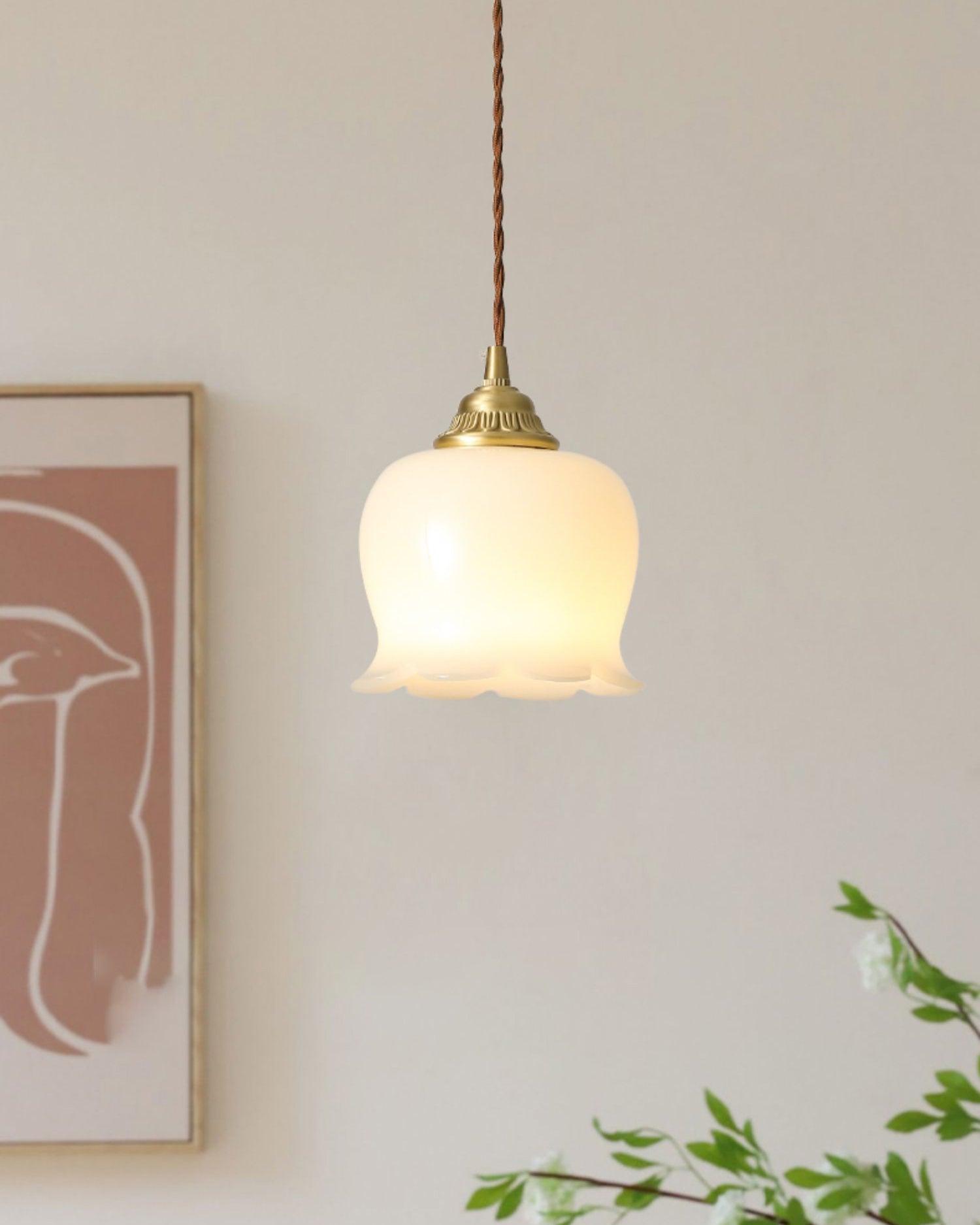 Valley Flower Pendant Lamp - Nature-Inspired Elegance with Petal Design