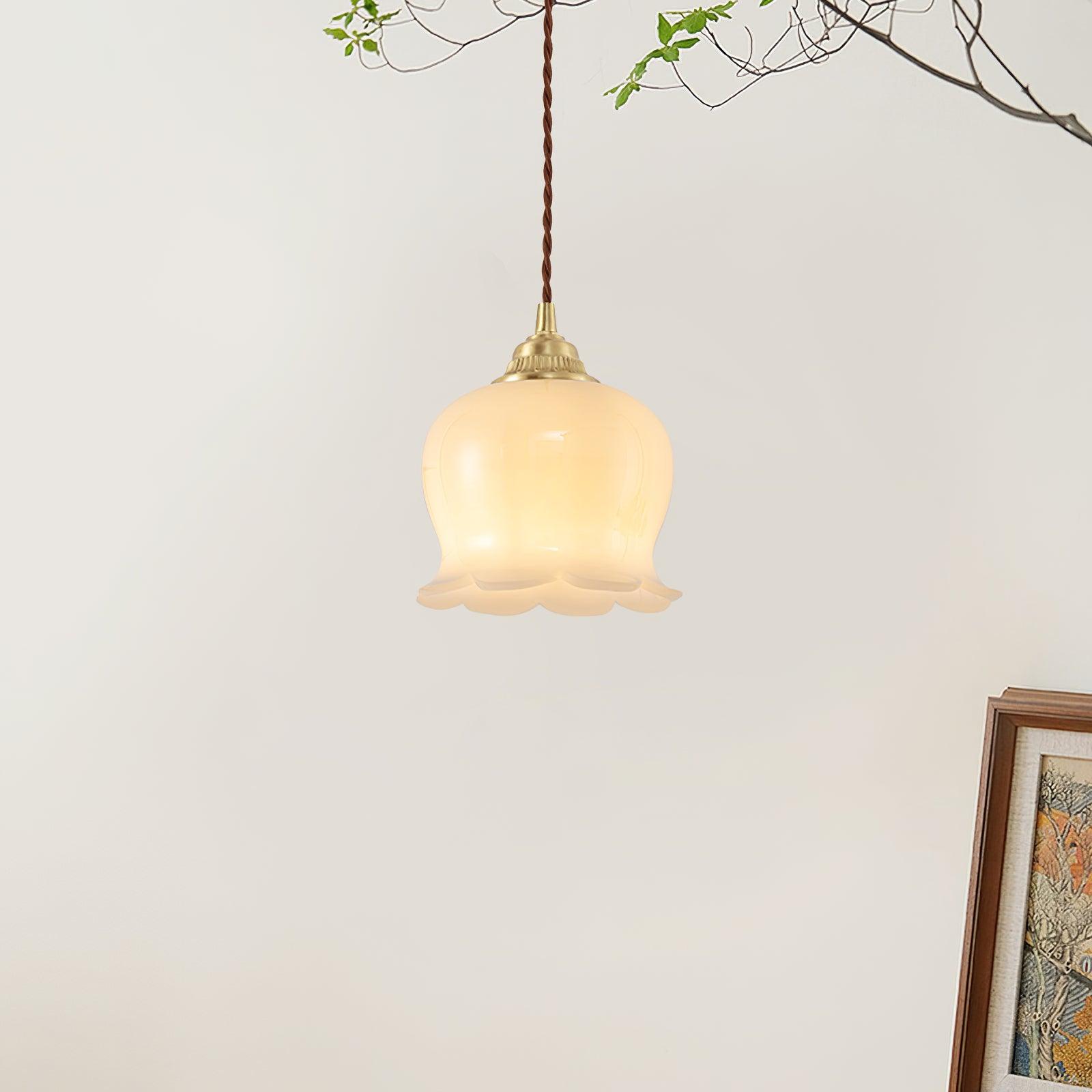 Valley Flower Pendant Lamp - Nature-Inspired Elegance with Petal Design