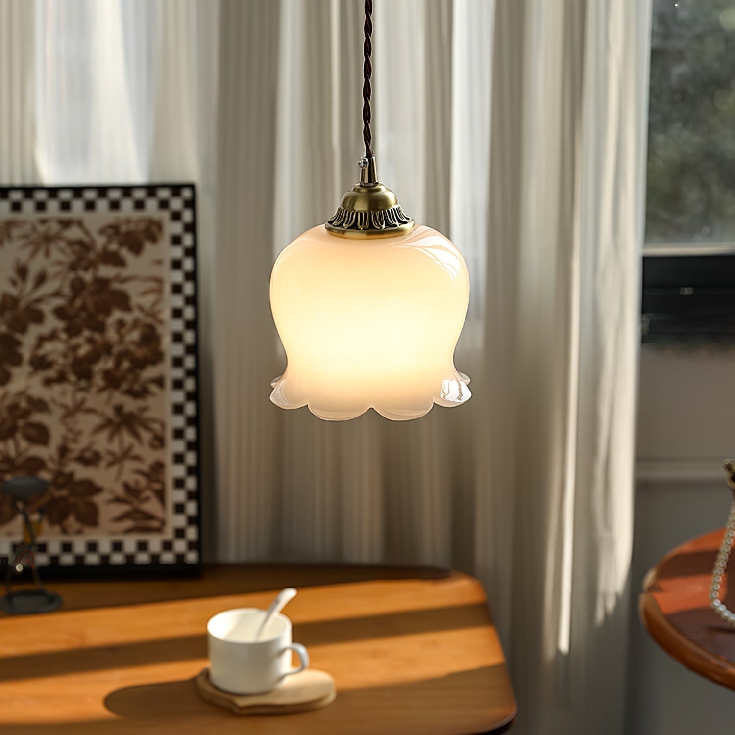 Valley Flower Pendant Lamp - Nature-Inspired Elegance with Petal Design