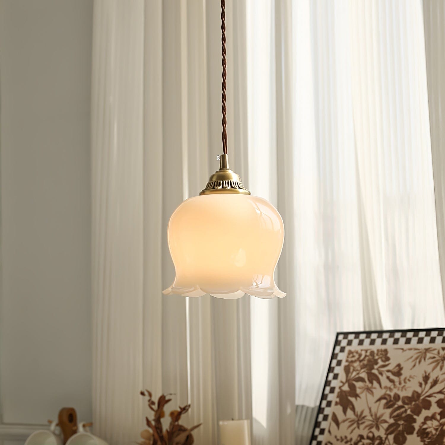 Valley Flower Pendant Lamp - Nature-Inspired Elegance with Petal Design