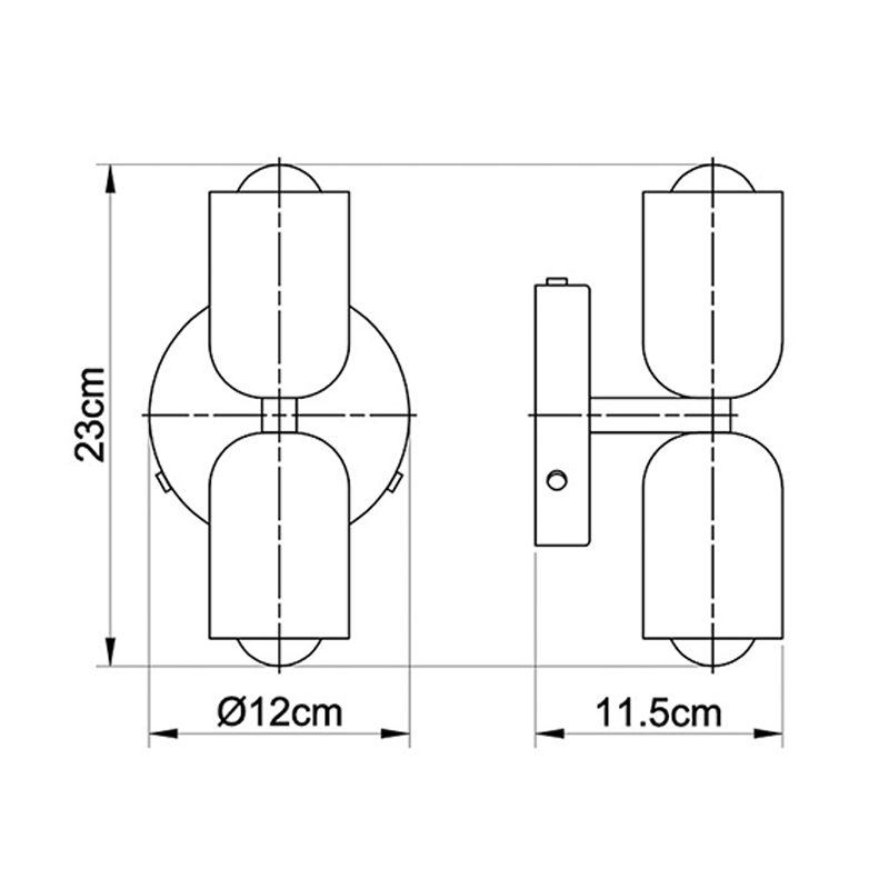 Elegant Acrylic Up-Down Wall Light – Modern Dual Glow Design