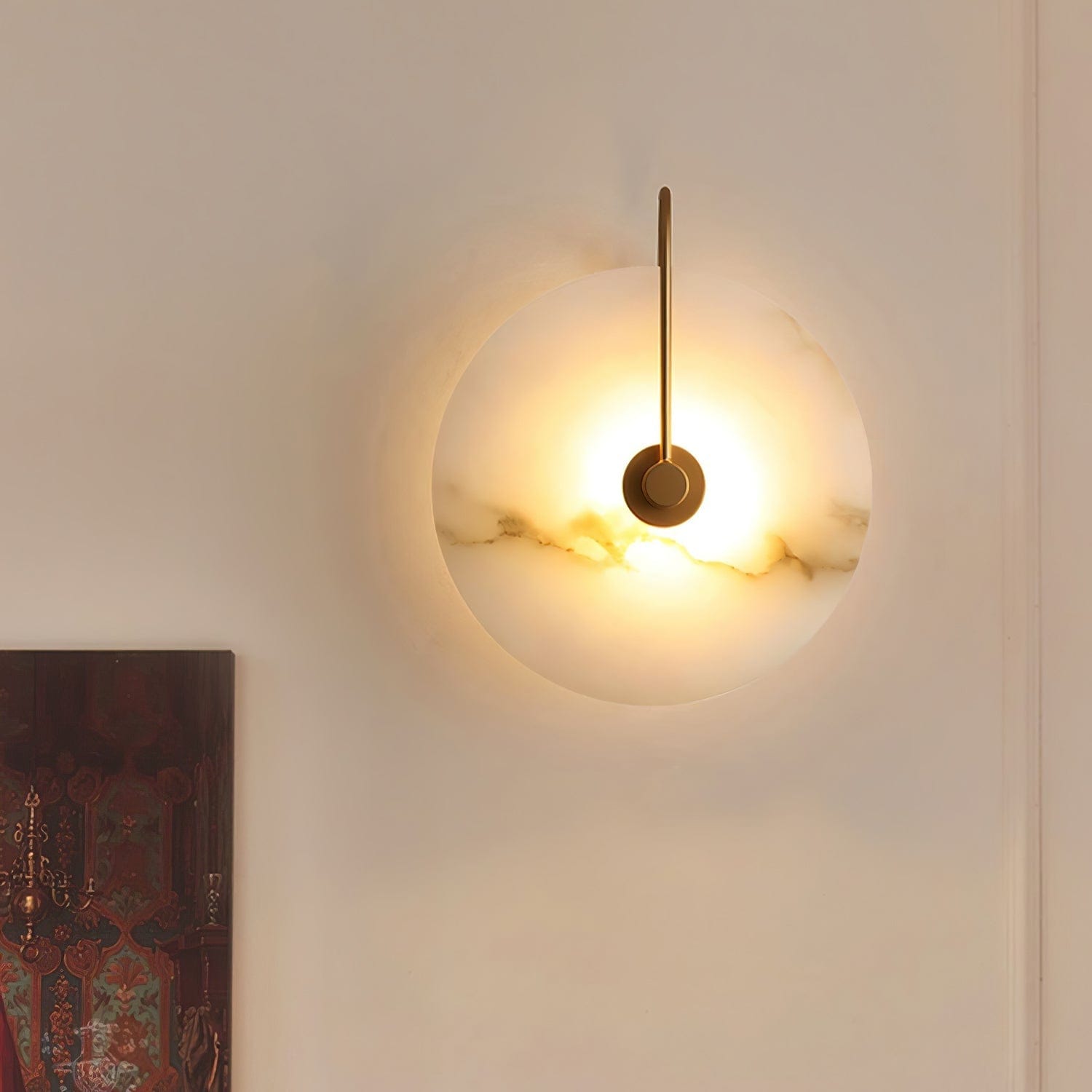 Alabaster LED Wall Lamp – Elegant Illumination for Any Space